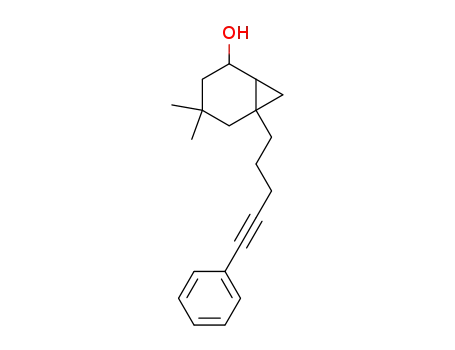 4,4-dimethyl-6-(5-phenylpent-4-yn-1-yl)bicyclo[4.1.0]heptan-2-ol