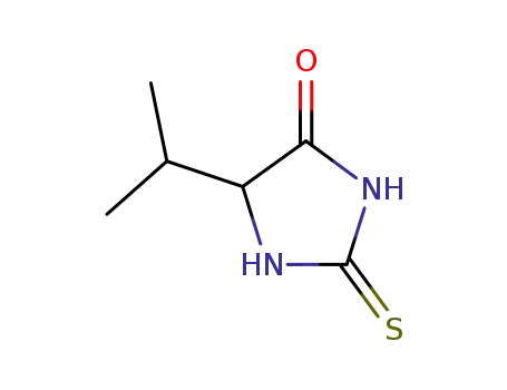 Molecular Structure of 56805-20-0 (5-Isopropyl-2-thioxo-4-imidazolidinone)