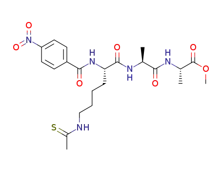 Nα-(4-nitrobenzoyl)-Nε-thioacetyllysylalanylalanine methyl ester