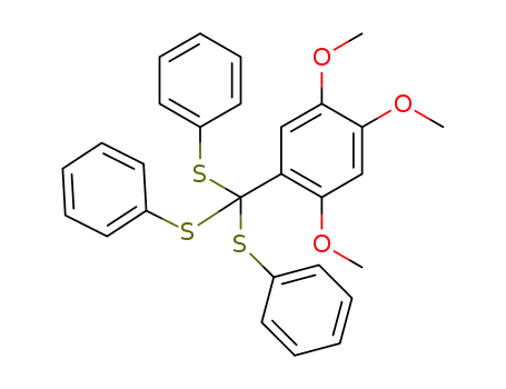 1-(triphenylsulfanylmethyl)-2,4,5-trimethoxybenzene