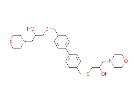 4,4'-bis(2-hydroxy-3-morpholinopropylthiomethyl)biphenyl