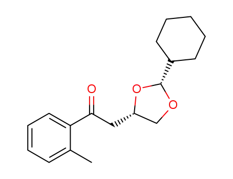 2-((2R,4S)-2-cyclohexyl-1,3-dioxolan-4-yl)-1-(2-methylphenyl)ethanone