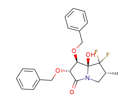 (1R,2R,6R,7aS)-1,2-bis(benzyloxy)-7,7-difluoro-7a-hydroxy-6-methyltetrahydro-1H-pyrrolizin-3(2H)-one