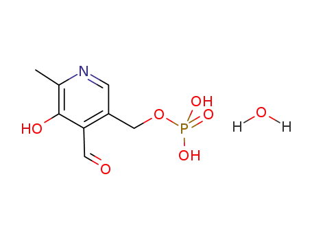 Molecular Structure of 853645-22-4 (3-Hydroxy-2-methyl-5-([phosphonooxy]methyl)-4-pyridinecarboxaldehyde)