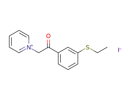 1-(2-(3-(ethylthio)phenyl)-2-oxoethyl)pyridinium iodide