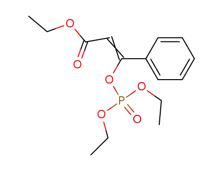 Molecular Structure of 27238-13-7 (ethyl (Z)-3-diethoxyphosphoryloxy-3-phenyl-prop-2-enoate)