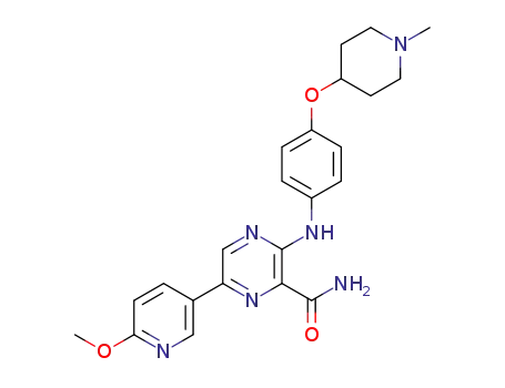 C<sub>23</sub>H<sub>26</sub>N<sub>6</sub>O<sub>3</sub>