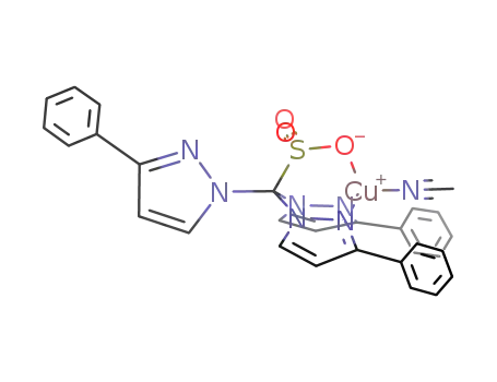 [Cu(tris(3-phenylpyrazolyl)methanesulfonate-N,N,O)(acetonitrile)]