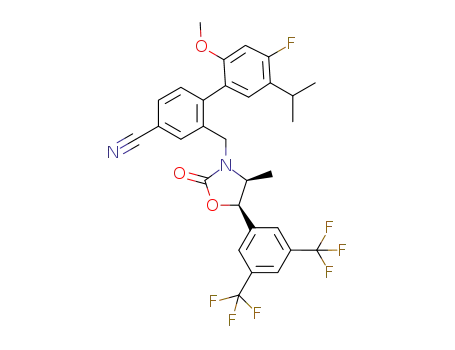 C<sub>30</sub>H<sub>25</sub>F<sub>7</sub>N<sub>2</sub>O<sub>3</sub>