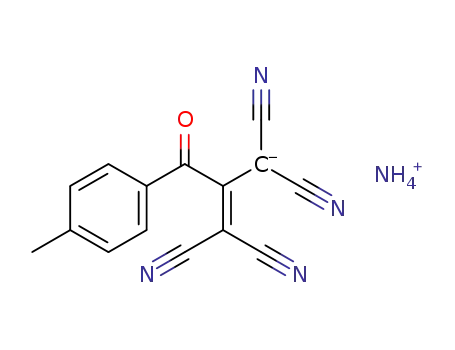 2-(4-methylbenzoyl)-1,1,3,3-tetracyanopropenide ammonium