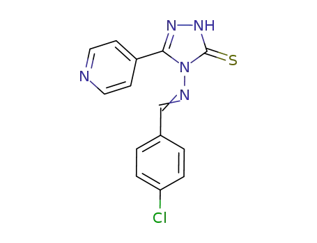 4-[(4-chlorobenzylidene)amino]-5-(4-pyridinyl)-2,4-dihydro-3H-1,2,4-triazole-3-thione