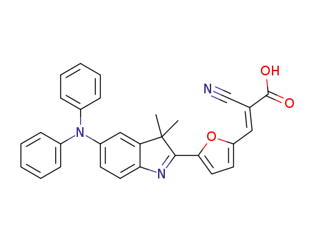 (2E)-2-cyano-3-(5-(5-(diphenylamino)-3,3-dimethyl-3H-indol-2-yl)furan-2-yl)acrylic acid