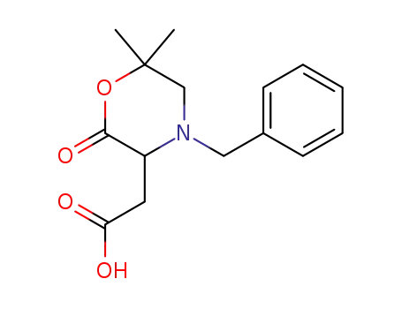 2-(4-benzyl-6,6-dimethyl-2-oxomorpholin-3-yl)acetic acid