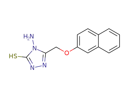 Molecular Structure of 4413-45-0 (3H-1,2,4-Triazole-3-thione,
4-amino-2,4-dihydro-5-[(2-naphthalenyloxy)methyl]-)