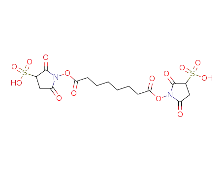 Molecular Structure of 82436-77-9 (Bis(sulfosuccinimidyl)suberate)