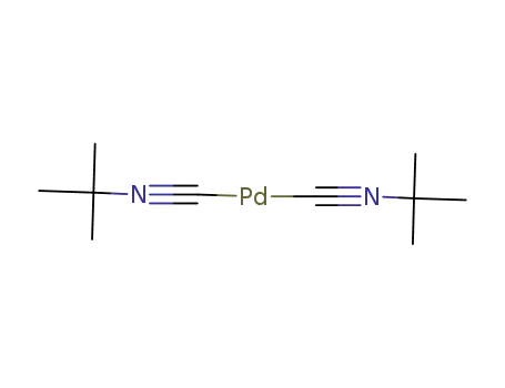 Molecular Structure of 24859-25-4 (bis(tert-butyl isocyanide) palladium<sup>(0)</sup>)