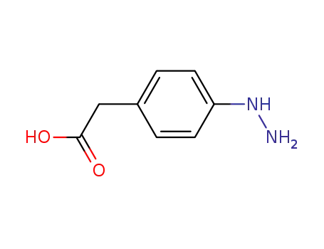 Molecular Structure of 29519-77-5 ((4-Hydrazinophenyl)acetic  acid)