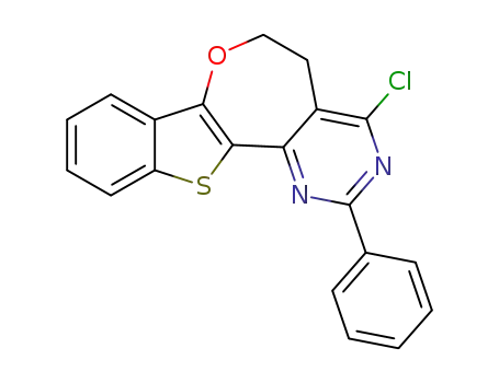 4-chloro-2-phenyl-5,6-dihydro[1]benzothieno[3',2':2,3]oxepino[4,5-d]pyrimidine