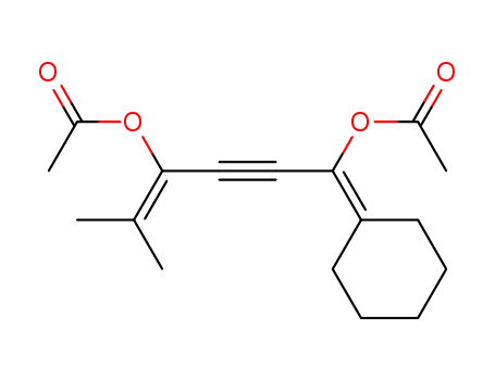1-cyclohexylidene-5-methylhex-4-en-2-yne-1,4-diyl diacetate