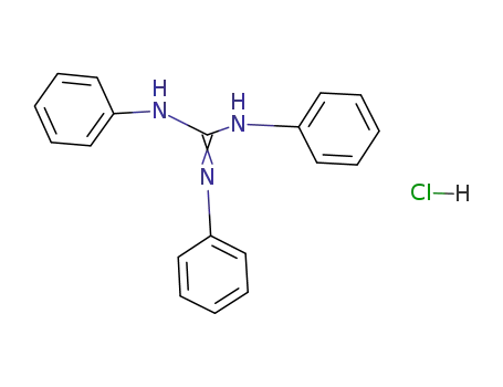 Molecular Structure of 59283-92-0 (GUANIDINE, 1,2,3-TRIPHENYL-, HYDROCHLORIDE)