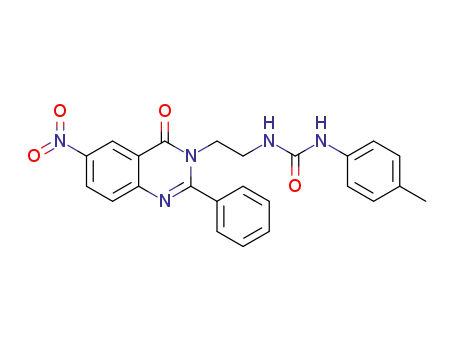 1-[2-(6-nitro-4-oxo-2-phenyl-4H-quinazolin-3-yl)ethyl]-3-p-tolylurea