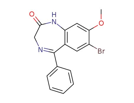 7-bromo-8-methoxy-5-phenyl-1,3-dihydro-2H-benzo[e][1,4]diazepin-2-one