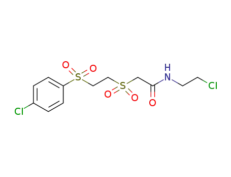N-(2-chloroethyl)-2-(4-chlorophenylsulfonylethylsulfonyl)acetamide