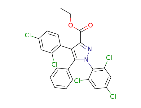 ethyl 4-(2,4-dichlorophenyl)-5-phenyl-1-(2,4,6-trichlorophenyl)-1H-pyrazole-3-carboxylate
