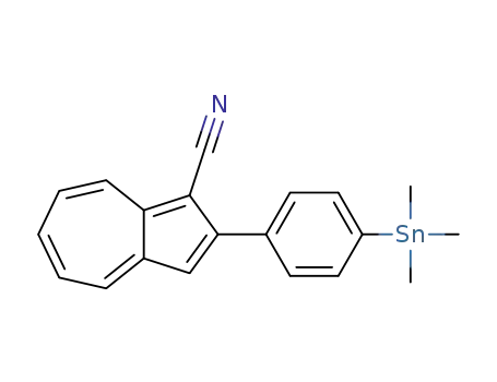 2-[4-(trimethylstannyl)phenyl]azulene-1-carbonitrile