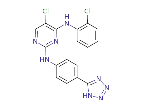 N<sup>4</sup>-(2-chlorophenyl)-N<sup>2</sup>-[4-(2H-tetrazol-5-yl)phenyl]-5-chloropyrimidine-2,4-diamine hydrochloride