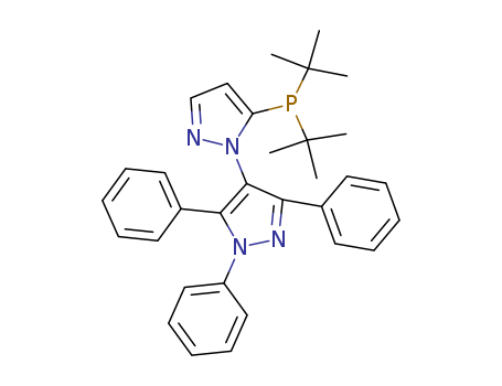 5-(di-tert-Butylphosphino)-1',3',5'-triphenyl-1'H-1,4'-bipyrazole Cas no.894086-00-1 98%