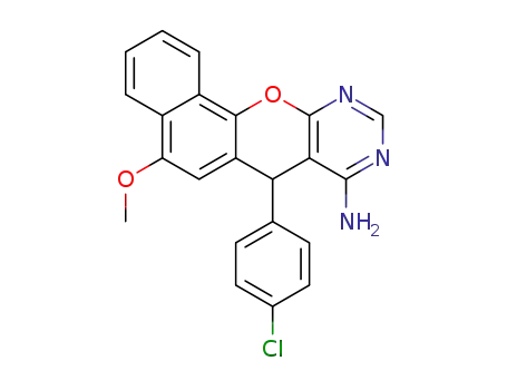 8-amino-7-(4-chlorophenyl)-5-methoxy-7Hbenzo[h]chromeno[2,3-d]pyrimidine