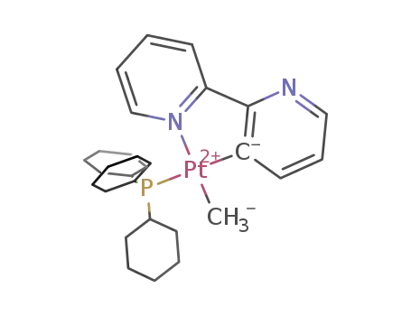 [Pt(bipy-H)(Me)(PCy<sub>3</sub>)]