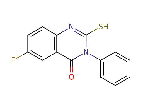Molecular Structure of 69661-46-7 (4(1H)-Quinazolinone, 6-fluoro-2,3-dihydro-3-phenyl-2-thioxo-)