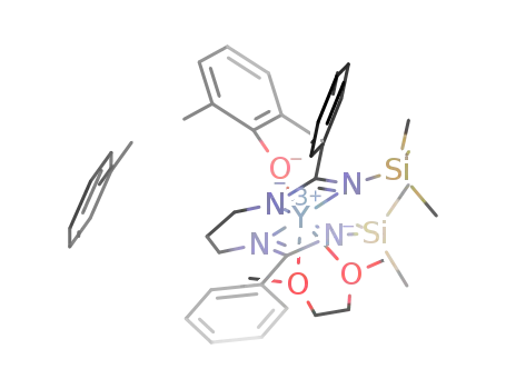(Me<sub>3</sub>SiNC(Ph)N(CH<sub>2</sub>)3NC(Ph)NSiMe<sub>3</sub>)Y[O<sub>2</sub>,6-(Me)2C<sub>6</sub>H<sub>3</sub>](DME)