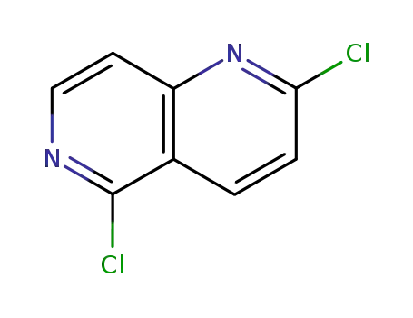 Molecular Structure of 23616-35-5 (1,6-NAPHTHYRIDINE, 2,5-DICHLORO-)