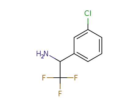 Molecular Structure of 886368-66-7 (1-(3-chlorophenyl)-2,2,2-trifluoroethanamine)