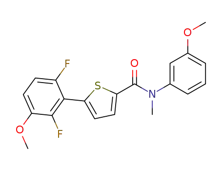 5-(2,6-difluoro-3-methoxyphenyl)-N-(3-methoxyphenyl)-N-methylthiophene-2-carboxamide