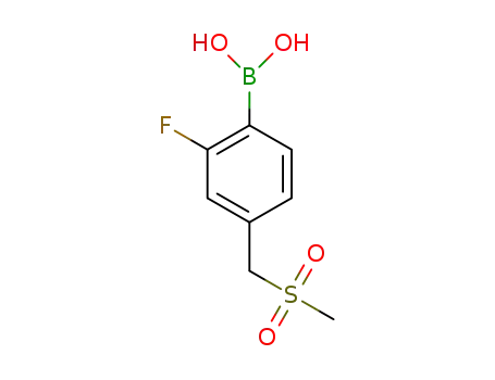 2-fluoro-4-(methanesulfonylmethyl)-phenylboronic acid acid