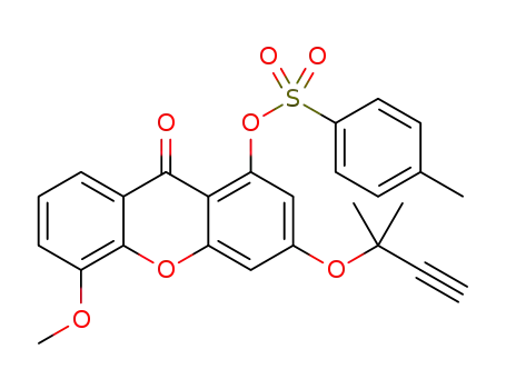 5-methoxy-3-(2-methylbut-3-yn-2-yloxy)-9-oxo-9H-xanthen-1-yl 4-methylbenzenesulfonate