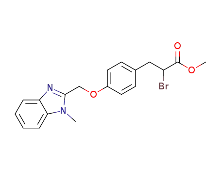 methyl 2-bromo-3-{4-[(1-methyl-1H-benzimidazol-2-yl)methoxy]phenyl}propanoate
