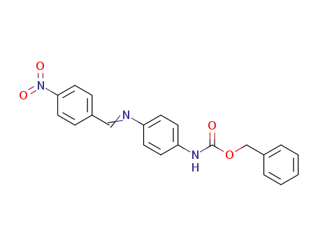 Molecular Structure of 1450735-83-7 (benzyl {4-[(4-nitrophenyl)methylidene]aminophenyl}carbamate)