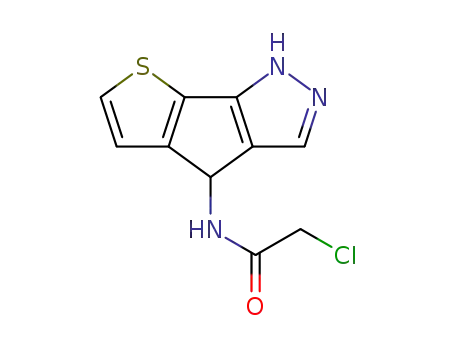 2-chloro-N-1,4-dihydrothieno[3',2':4,5]cyclopenta[1,2-c]pyrazol-4-ylacetamide