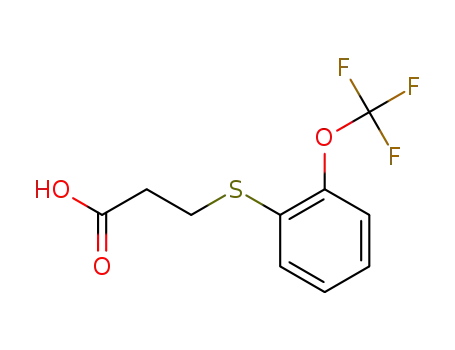 3-((2-(trifluoromethoxy)phenyl)thio)propanoic acid
