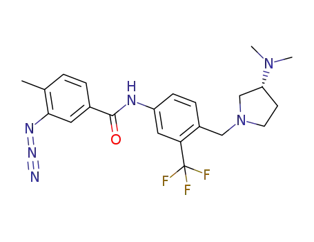 (R)-3-azido-N-(4-((3-(dimethylamino)pyrrolidin-1-yl)methyl)-3-(trifluoromethyl)phenyl)-4-methylbenzamide