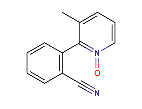 Molecular Structure of 1403954-74-4 (2-(2-cyanophenyl)-3-methylpyridine N-oxide)