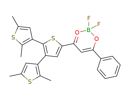 difluoroboryl{1-[4,5-bis(2,5-dimethylthiophen-3-yl)thiophen-2-yl]-3-phenyl-propane-1,3-dionate}