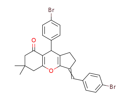 3-(4-bromobenzylidene)-9-(4-bromophenyl)-6,6-dimethyl-2,3,6,7-tetrahydrocyclopenta[b]chromen-8(1H,5H,9H)-one
