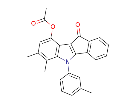 5,10-dihydro-6,7-dimethyl-10-oxo-5-m-tolylindeno[1,2-b]indol-9-yl acetate