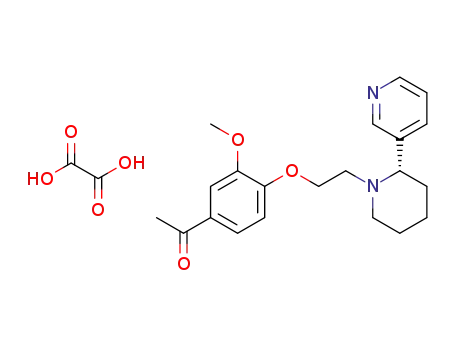 (S)-3-{1-[2-(4-acetyl-2-methoxyphenoxy)ethyl]piperidin-2-yl}pyridine oxalate